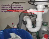 Zepsuty syfon pod zlewem lub brak uszczelnienia może powodować, że śmierdzi ze zlewu szambem. Na zdjęciu widać instalację hydrauliczną pod zlewem.