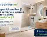 Nowoczesna łazienka, gdzie smierdzi w lazience. Czy to wina wentylacji? Sprawdź, skąd bierze się problem i co warto skontrolować.