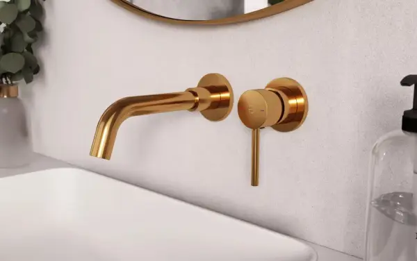 Złota bateria podtynkowa do umywalki. Elegancki design, który ułatwi Ci wybór idealnego modelu.